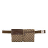 Gucci GG Canvas Double Pocket Belt Bag Secondhand
