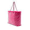 Chanel Large Quilted Tweed and PVC Funny Tote Secondhand