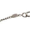 Chanel Silver Plated Enamel CC Pendant Necklace Secondhand