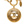 Chanel CC Gold Plated Round Pendant Necklace Secondhand