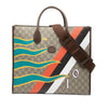Gucci Medium GG Supreme 100 Centum Anniversary Calfskin Retro Interlocking G Tote Secondhand