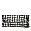 Dior Medium Canvas Houndstooth Embroidered Book Tote Secondhand