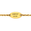 Louis Vuitton Gold Plated Flower Full Bracelet Secondhand