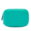 Secondhand Chanel Mini CC Quilted Lambskin Top Handle Vanity Case With Chain