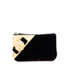 Chanel CC Quilted Velvet Camellia Pouch Secondhand