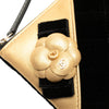 Chanel CC Quilted Velvet Camellia Pouch Secondhand