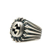 Secondhand Gucci Sterling Silver Interlocking G Engraved Ring