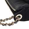 Chanel Coco Neige Velvet Effect Nylon Clutch with Chain Secondhand