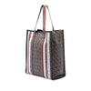 Burberry TB Monogram E-Canvas Stripe Vertical Tote Secondhand