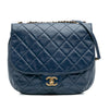 Chanel Medium Quilted Glazed Calfskin Bubble CC Flap Secondhand