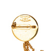 Chanel CC Gold Plated Quilted Flap Bag Brooch Secondhand