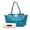Valentino Small Grained Calfskin Rockstud Trapeze Satchel Secondhand