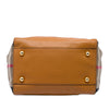 Secondhand Burberry Small Derby Calfskin and House Check Canvas Canterbury Tote