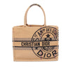 Dior Medium Jute Embroidered Book Tote Secondhand