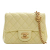 Chanel Mini Square Lambskin Sweet Camellia Flap Secondhand