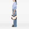 Burberry Straw and Leather Shoulder Bag Secondhand