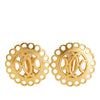 Hermès Gold Plated Bijouterie Fantaisie Clip on Earrings Secondhand