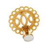 Hermès Gold Plated Bijouterie Fantaisie Clip on Earrings Secondhand