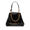 Balmain Embossed Crackled Calfskin 1945 Soft Tote Secondhand