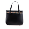 Burberry House Check Trimmed Leather Handbag Secondhand