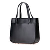 Burberry House Check Trimmed Leather Handbag Secondhand