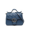 Secondhand Gucci Mini GG Marmont Matelasse Calfskin Aria Top Handle Bag