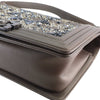Secondhand Chanel Old Medium Metallic Goatskin Crystal Boy Flap