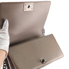 Secondhand Chanel Old Medium Metallic Goatskin Crystal Boy Flap