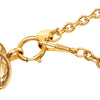Chanel CC Gold Plated Quilted Pendant Necklace Secondhand