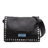 Prada Glace Calfskin Studded Etiquette Flap Secondhand