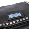 Prada Glace Calfskin Studded Etiquette Flap Secondhand