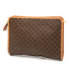 Celine Macadam Coated Canvas Clutch Secondhand