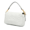 Fendi Zucca Embossed Leather Baguette Satchel Secondhand
