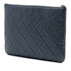 Chanel Medium CC Quilted Caviar O Case Clutch Secondhand