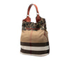 Burberry Mega Check Canvas Camouflage Susanna Tassel Bucket Bag Secondhand