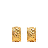 Chanel CC Gold Plated Half Hoop Clip On Earrings Secondhand