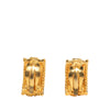 Chanel CC Gold Plated Half Hoop Clip On Earrings Secondhand