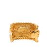 Chanel CC Gold Plated Half Hoop Clip On Earrings Secondhand