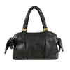 Ferragamo Calfskin Vara Braided Handle Shoulder Bag Secondhand