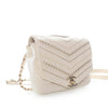 Chanel Mini Chevron Crinkled Calfskin Embellished Envelope Flap Secondhand