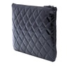 Chanel Small Quilted Crinkled Patent O Case Clutch Secondhand