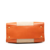 Prada Saffiano Trimmed Canvas Canapa Logo Satchel Secondhand