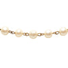Secondhand Chanel CC Gold Plated Faux Pearl Double Strand Necklace