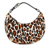 Fendi Small Leopard Print Pony Hair Fendigraphy Hobo Secondhand