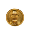 Chanel CC Gold Plated Button Clip on Earrings Secondhand
