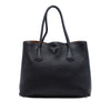 Prada Medium Vitello Daino Cuir Double Handle Satchel Secondhand