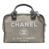 Chanel Large Canvas Deauville Bowling Bag Secondhand