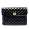 Chanel CC Quilted Patent Flap Clutch Secondhand