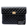 Chanel CC Quilted Patent Flap Clutch Secondhand