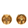 Chanel CC Gold Plated Dome Clip On Earrings Secondhand
